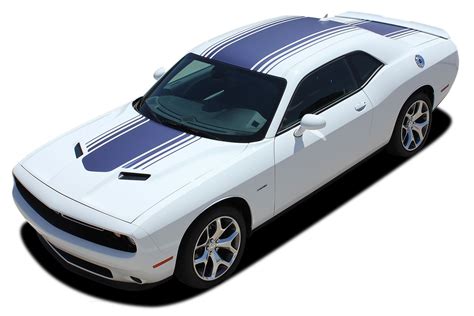 2015 2016 2017 2018 2019 Dodge Challenger Hood Stripes SHAKER Decals ...