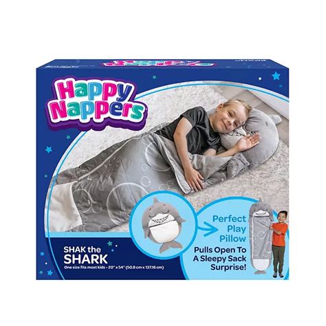 Happy Nappers Shark or Unicorn Pillow and Sleepy Sack