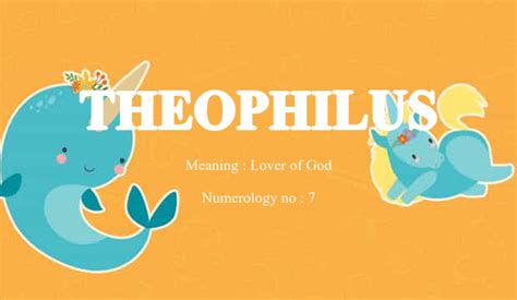 Theophilus Name Meaning