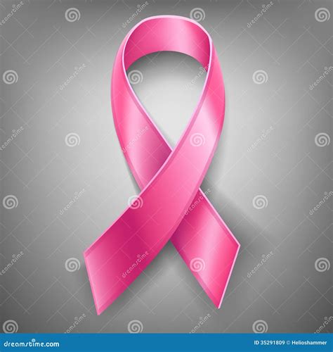 Ruban rose de Cancer illustration de vecteur. Illustration du élégance - 35291809