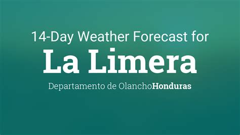 La Limera, Honduras 14 day weather forecast