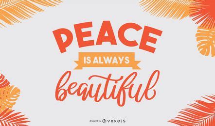 Beautiful Peace Banner Design Vector Download