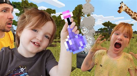 MAGiC MiNECRAFT POTiON!! Adley brings Pet CHEETAH into Safari House ...