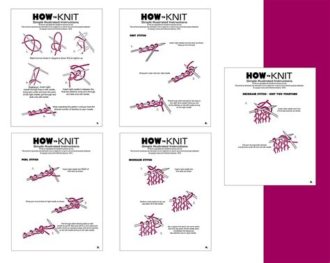 Printable Knitting Instructions For Beginners