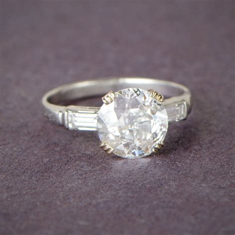 Vintage Engagement Ring - Estate Diamond Jewelry | Art deco diamond ring engagement, Engagement ...