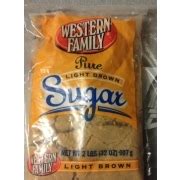 Western Family Pure Light Brown Sugar: Calories, Nutrition Analysis & More | Fooducate