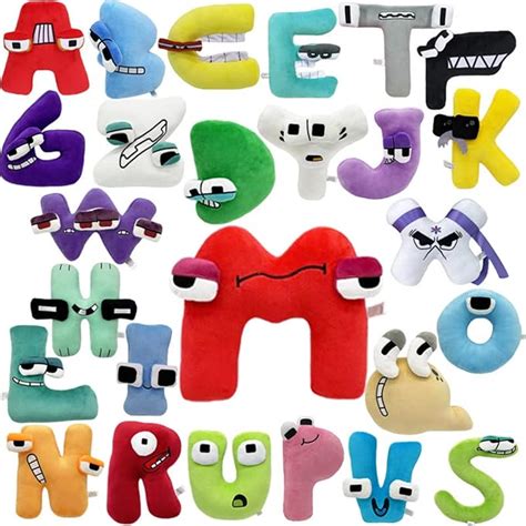 Benolls 26PCS Alphabet Lore Plüsch Spielzeug,A-Z Buchstaben Alphabet ...