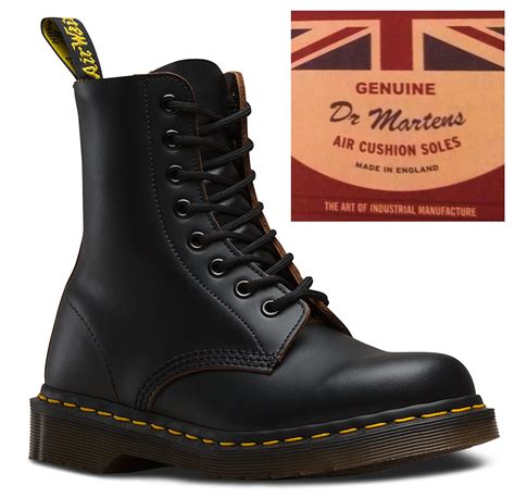 Dr Martens Mie Vintage 1460 Mens BOOTS - Black Quilon All Sizes UK 7 | eBay