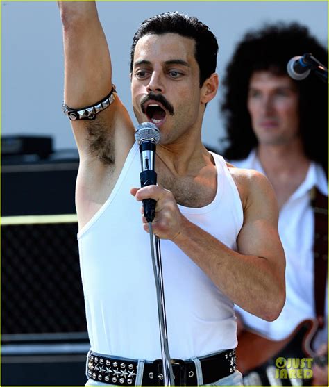 Rami Malek Films Live Aid Scene for Freddie Mercury Biopic!: Photo 3956780 | Rami Malek Photos ...