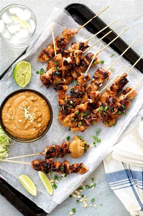 Satay Chicken with Peanut Sauce (Indonesian/Bali) | RecipeTin Eats