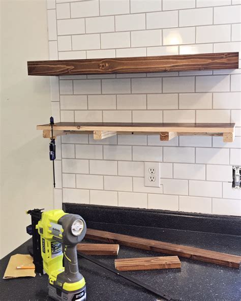 DIY Kitchen Floating Shelves & Lessons Learned - Angela Marie Made