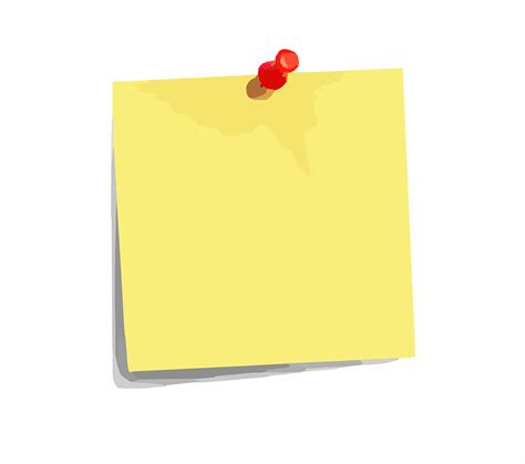 Kurznotiz Papier Pin · Kostenlose Vektorgrafik auf Pixabay