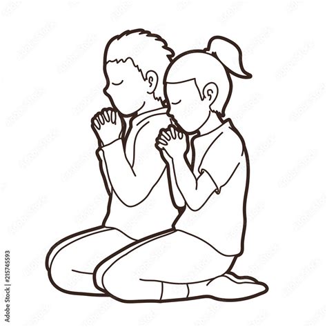 Boy and Girl pray together, Prayer, Christian praying children pray ...