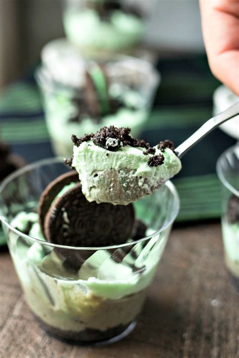 No-Bake Mint Oreo Cheesecake Cups - CPA: Certified Pastry Aficionado