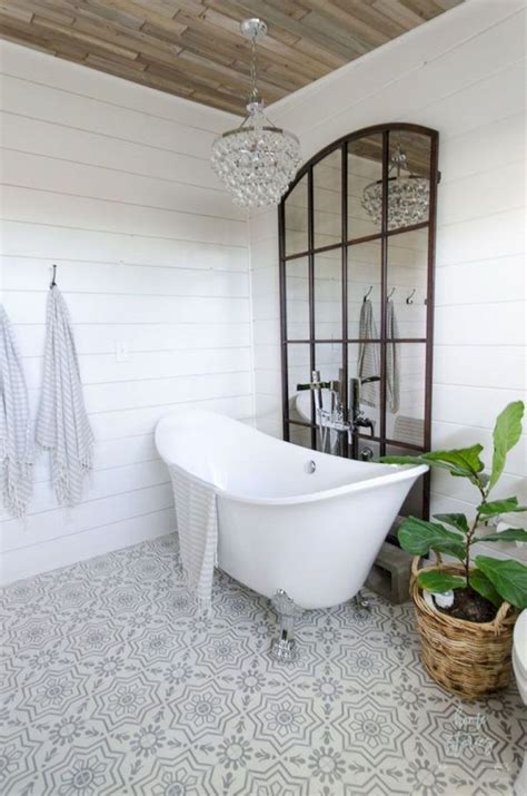 50 best farmhouse bathroom tile remodel ideas (14 | Modern farmhouse ...