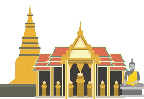 Marble Temple Bangkok Clipart Vector Png Svg Eps Psd Ai | Images and ...