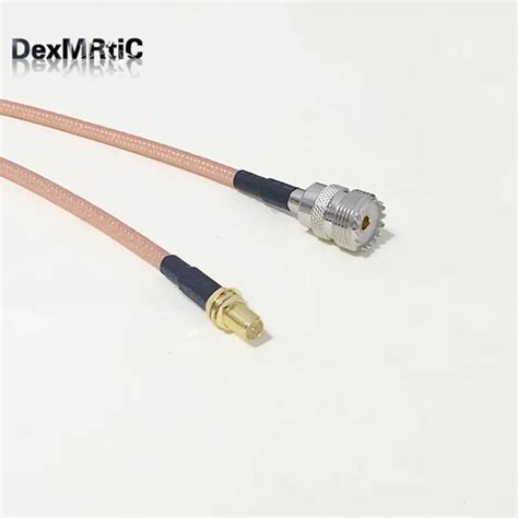 RF Coaxial cable RG142 UHF Female SO239 Switch RP SMA Female Jack Pigtail Adapter RG142 50CM 20 ...