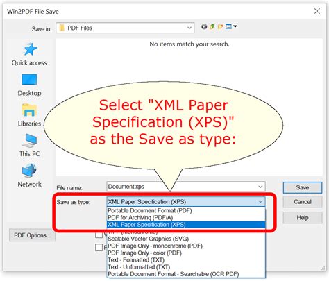 How to create an XPS file?