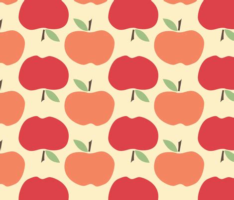 Apples fabric by natalie for sale on Spoonflower - custom fabric | Fabric, Printing on fabric ...