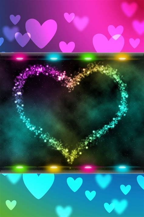 Glitter Heart Wallpaper Iphone - 640x960 Wallpaper - teahub.io