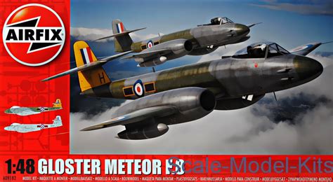 Airfix - Gloster Meteor F8 - plastic scale model kit in 1:48 scale (AIR09182)//Scale-Model-Kits.com