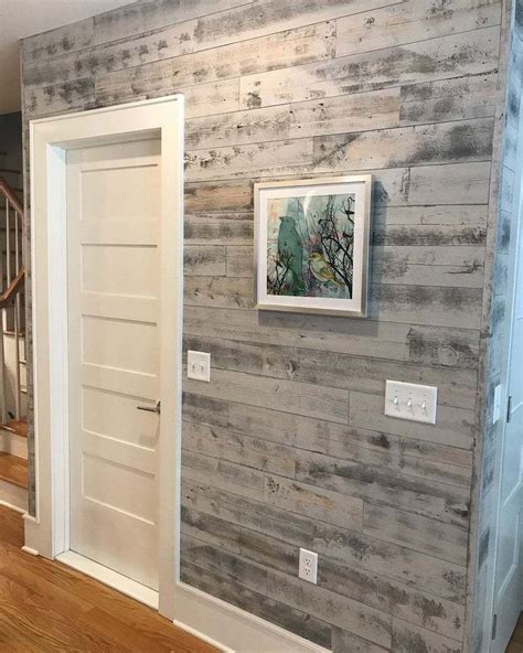 Diy Reclaimed Wood Wall, Reclaimed Wood Wallpaper, Weathered Wood Wall ...