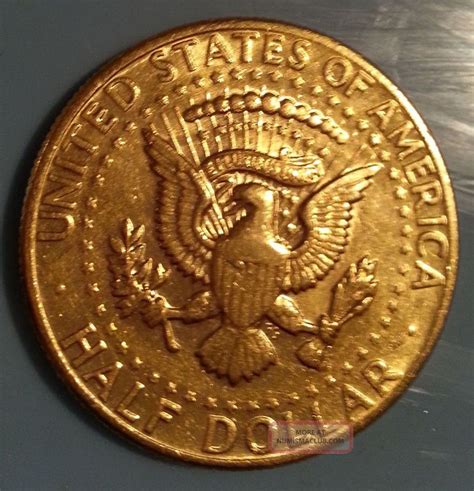 1972 Gold - Plated John F Kennedy Us Half Dollar