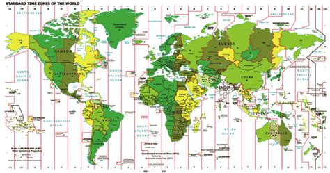 Utc Time Zone Conversion Chart