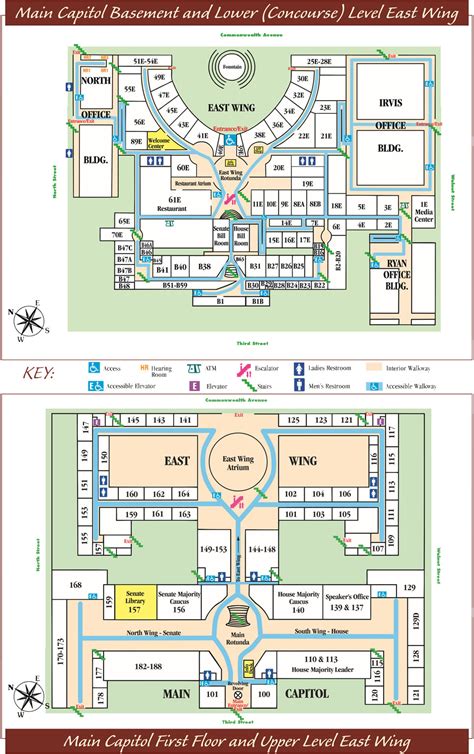 Inside The Capitol Building Map