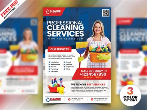 Cleaning Service Flyer PSD | PSDFreebies.com