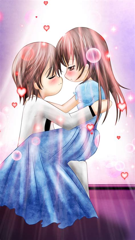 Love Couple Cute Anime Wallpapers on WallpaperDog