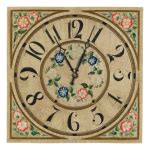 Vintage Floral Clock Free Stock Photo - Public Domain Pictures