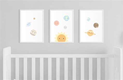 Solar System Nursery Planets Nursery Space Nursery Lunar - Etsy