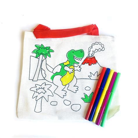 Kids Colouring Canvas Bags (2 Designs Available) | Indoor Outdoors - Indoor Outdoors