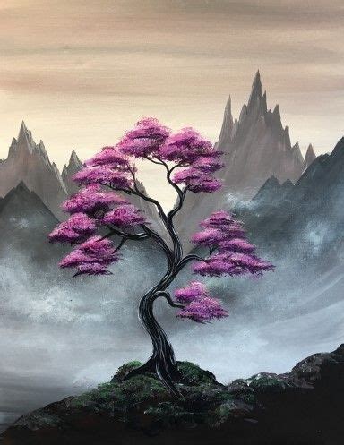 30 Easy Tree Painting Ideas for Beginners, Easy Landscape Painting Ide ...