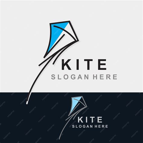 Premium Vector | Kite logo design flying paper kite handrawn style and creative simple and ...