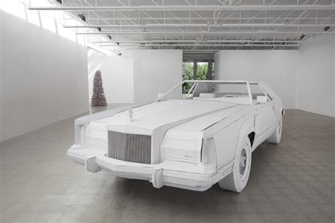 A Vintage Lincoln Continental Reproduced in Cardboard from Dash to ...