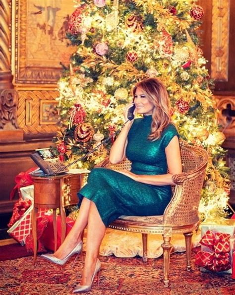 Melania Trump style: Donald’s wife dazzles in black dress for Christmas ...