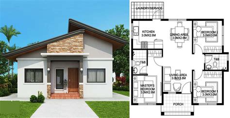 3 Bedroom Bungalow House Plan | Engineering Discoveries