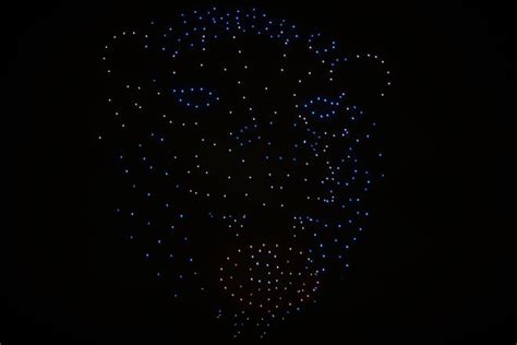 Detroit Lions drone show lights up downtown