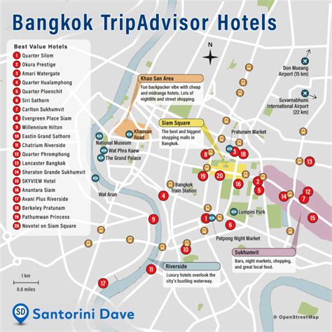 BANGKOK HOTEL MAP