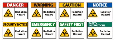 Radiation Hazard Symbol Sign Isolate On White Background,Vector ...