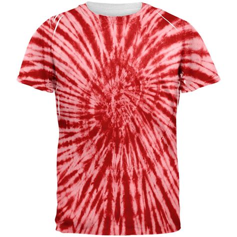 Red Tie Dye All Over Adult T-Shirt - Large - Walmart.com