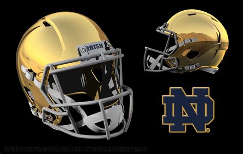 Notre Dame Football Helmet 03 by Ravendeviant on DeviantArt