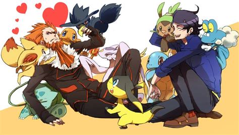 Pokemon X & Y fanart - Lysandre, Professor Sycamore, and a lot of cute ...