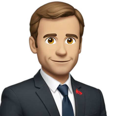 Macron est pommes | AI Emoji Generator