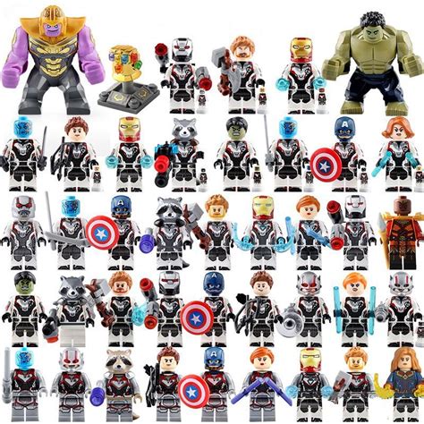 Avengers Endgame Superhero Minifigures Compatible Lego Minifigures Ironman Black Widow