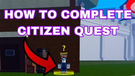 How to Complete the Citizen Quest in Blox Fruits - YouTube