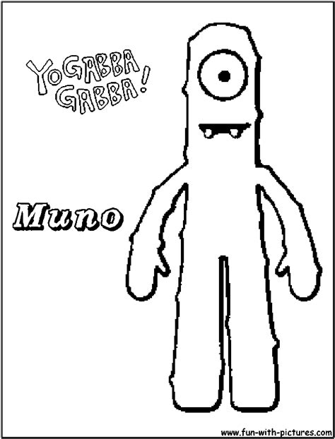 Muno Yo Gabba Gabba Coloring Pages / Explore the 40+ collection of yo ...