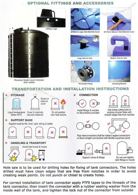 Polystor Polyethylene Tank - Commercial, Industrial Water Storage Fittings, Transportation ...